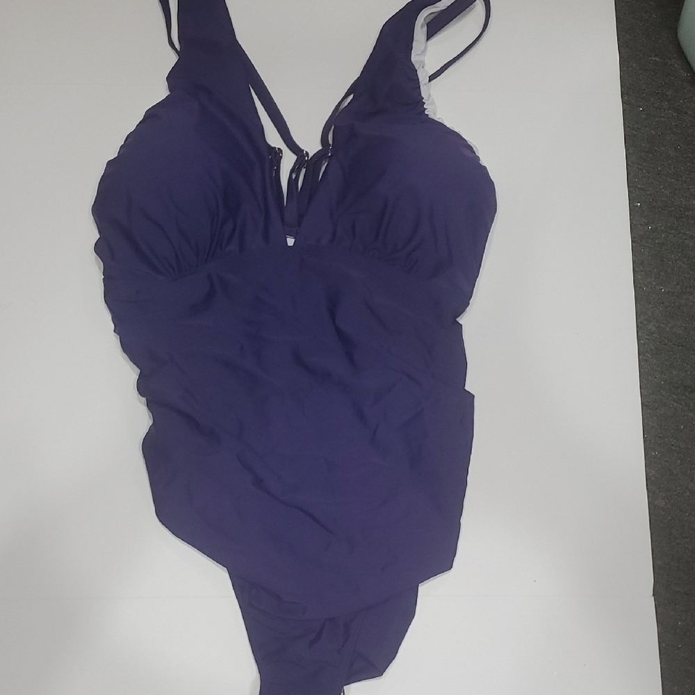 Elegant Purple Women's One-Piece Swimsuit